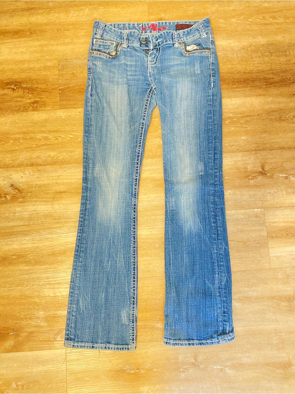 Rock & Roll Cowgirl Light Blue Flare Jeans